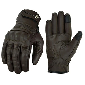 Segura Lady Spacy brown goat leather lightweight motorcycle gloves.